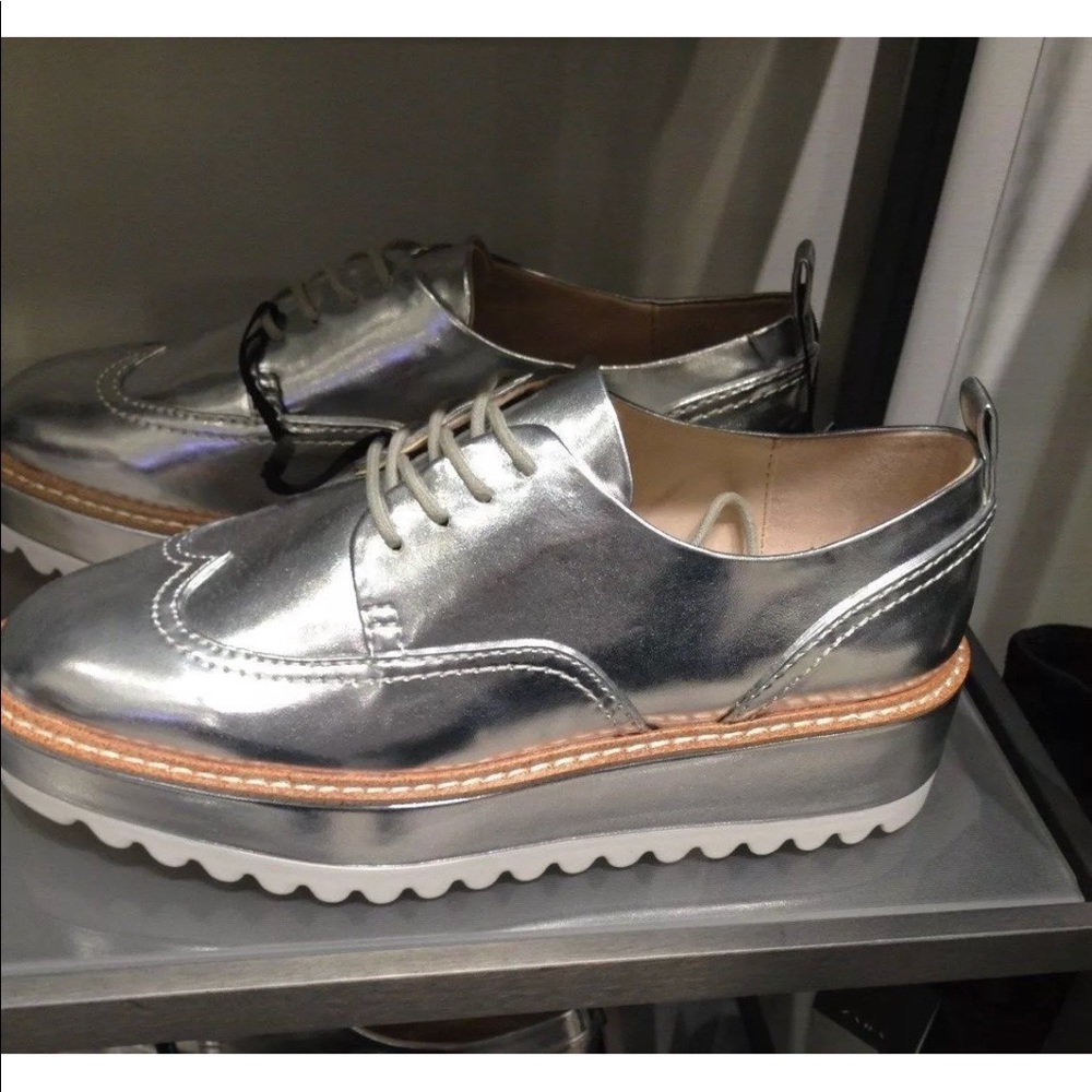 Zara silver platform shoes - Picture 2 of 7